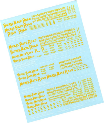 Nickel Plate Road HO Decals for Various Steam Locomotives