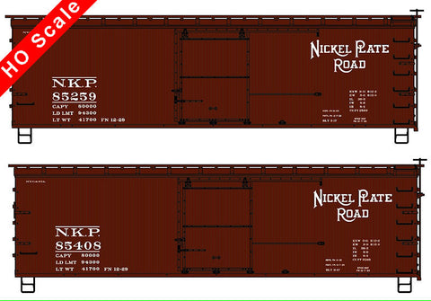 Two HO Double Sheathed NKP Boxcars -- Save $3!