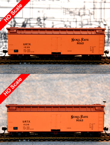 TWO HO Scale NKP/URTX Wooden Refrigerator Cars -- Save $3!